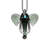 Elephant Inspired Glass Pendant Necklace