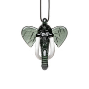 Elephant Inspired Glass Pendant Necklace