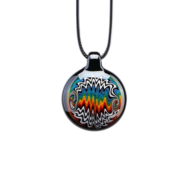 Wigwag Glass Pendant Necklace