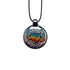 Wigwag Glass Pendant Necklace