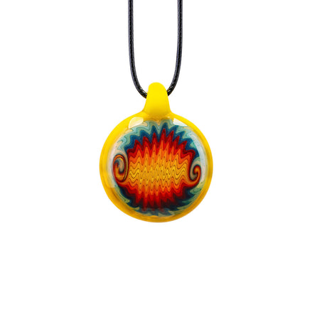 Wigwag Glass Pendant Necklace