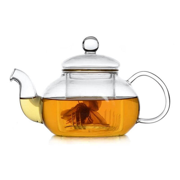 Glass Teapot with Glass Infuser and Glass Lid