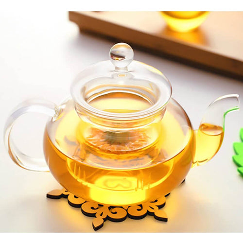 Glass Teapot with Glass Infuser and Glass Lid