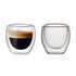 Set of 2 Lato Double Wall Glass Coffee Cups