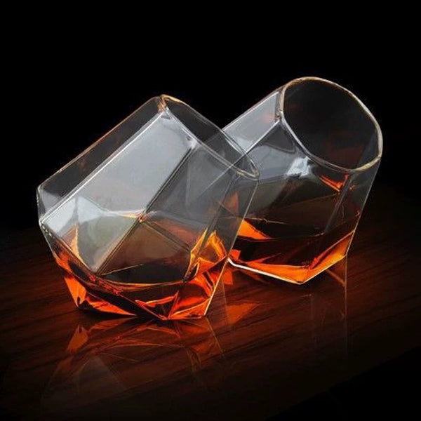 Diamond Whiskey Glass Cups