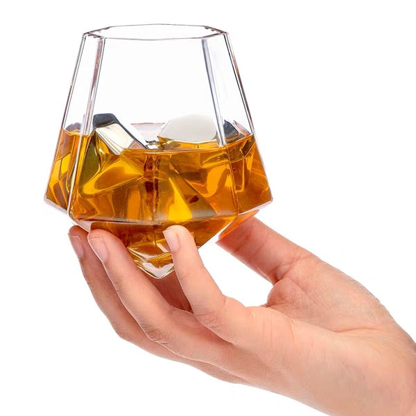 Diamond Whiskey Glass Cups