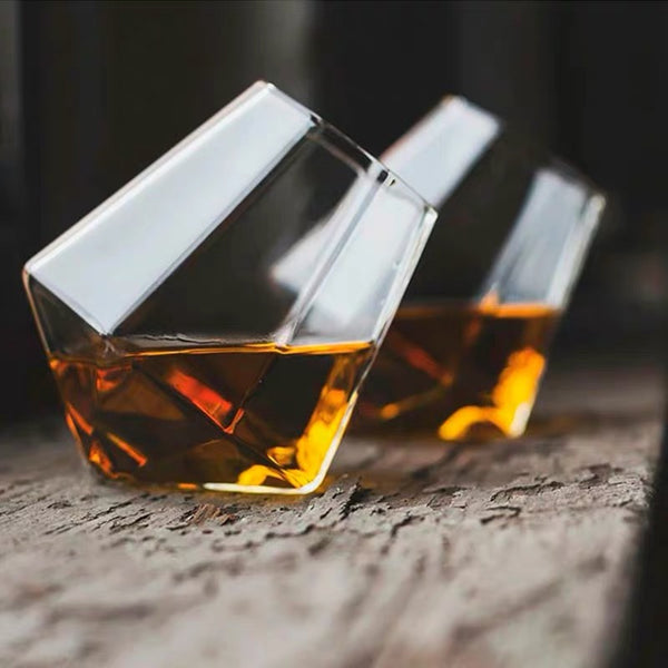 Diamond Whiskey Glass Cups