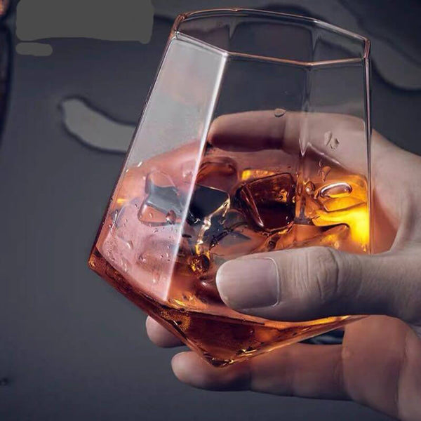 Diamond Whiskey Glass Cups